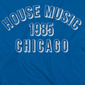 House Music 1985 T-Shirt / Royal - Future Past Clothing
