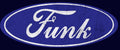 Distressed Funk Logo T-Shirt / Navy - Future Past Clothing