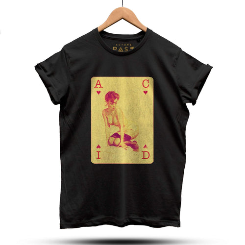Acid House Pinup Girl Part 3 T-Shirt / Black - Future Past Clothing