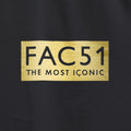 Official Hacienda FAC51 Most Iconic T-Shirt / Black - Future Past Clothing