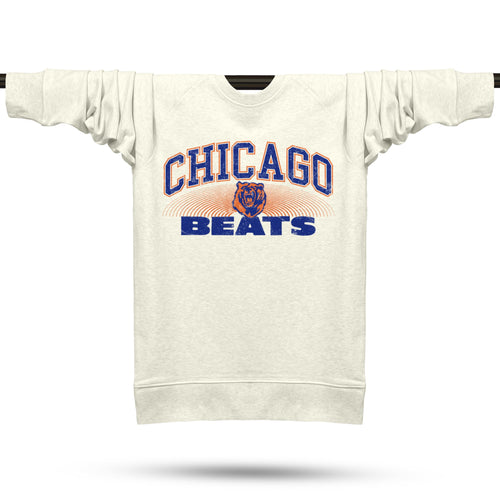 Chicago Beats Premium Sweatshirt / Cream Marl - Future Past Clothing