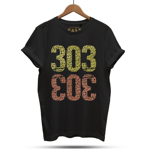 Acid House N8 303 Reverse T-Shirt / Black