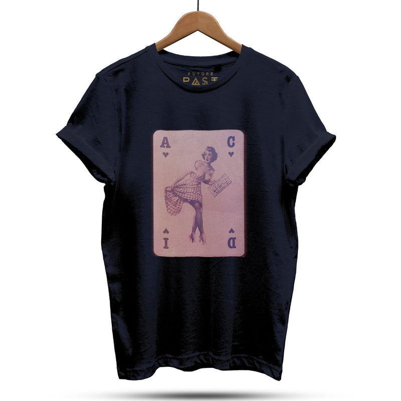 Acid House Pinup Girl Part 4 T-Shirt / Navy