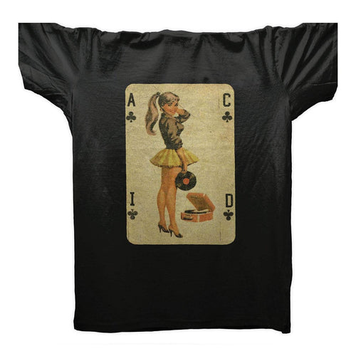 Acid House Pinup Girl T-Shirt / Black