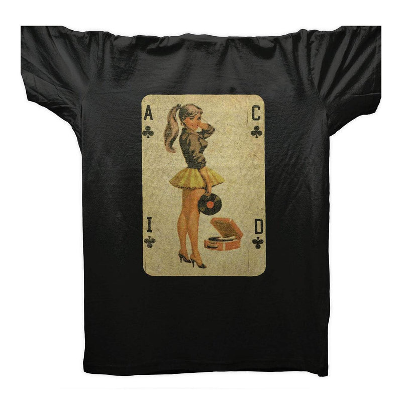 Acid House Pinup Girl T-Shirt / Black