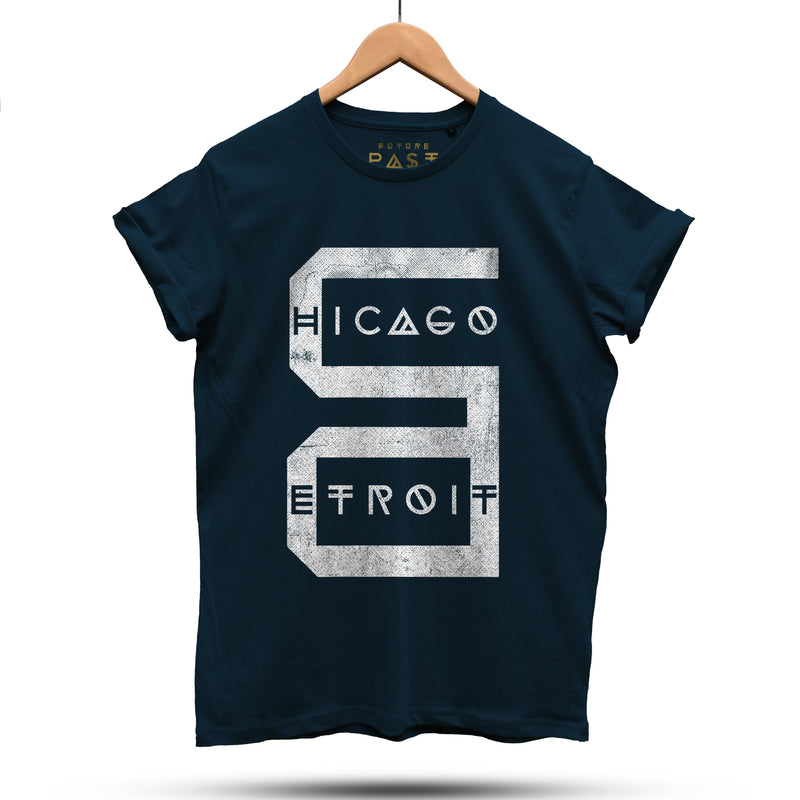 Detroit Chicago T-Shirt / Navy