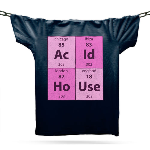Acid House Elements T-Shirt / Navy