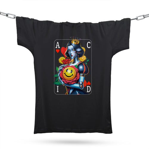 Sci-Fi Acid Pinup 3 T-Shirt / Black