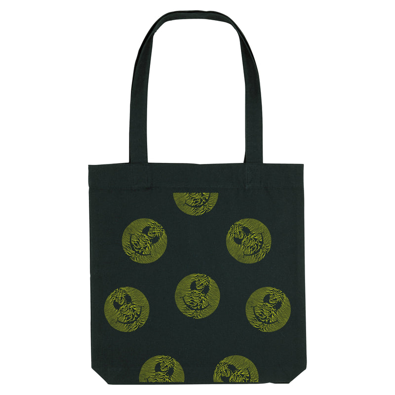 Multi-Acid Pulsar Smiler Tote Bag / Black