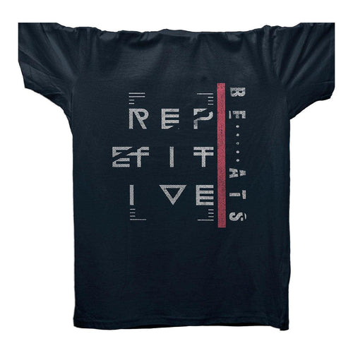 Repetitive Beats T-Shirt / Navy
