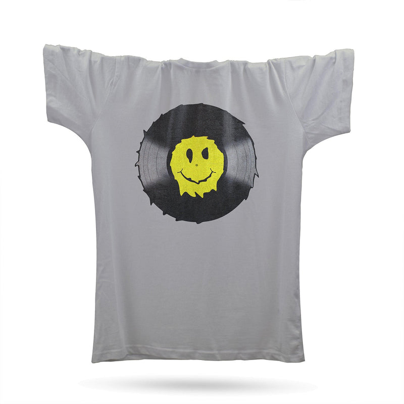 Vinyl Smiler Remix T-Shirt / Grey