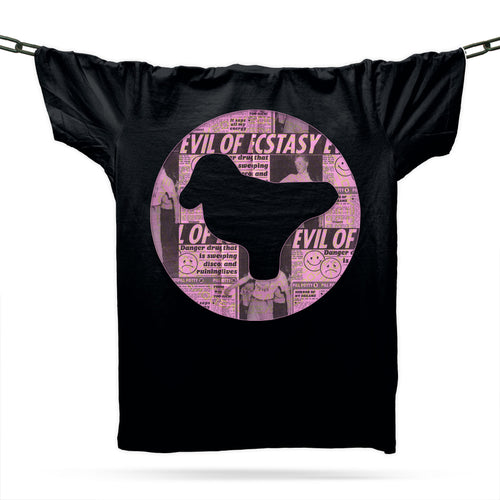 Acid House Bird Remix T-Shirt / Black