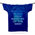Suitcase At The Door T-Shirt / Royal