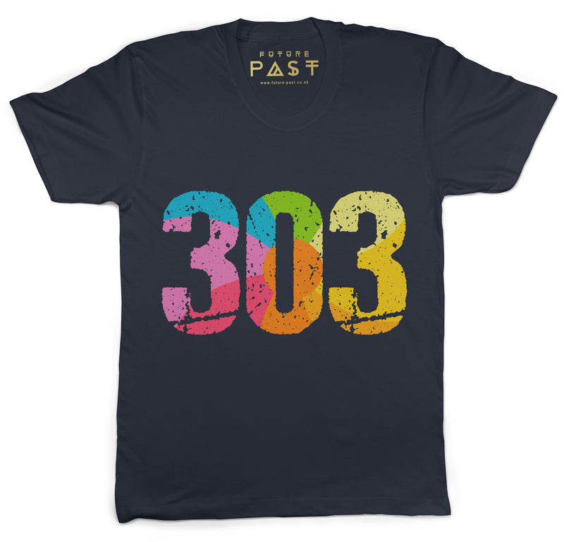 Future Past 303 T-Shirt / Navy - Future Past Clothing