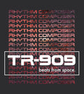 TR-909 Space Future Beats T-Shirt / Black - Future Past Clothing