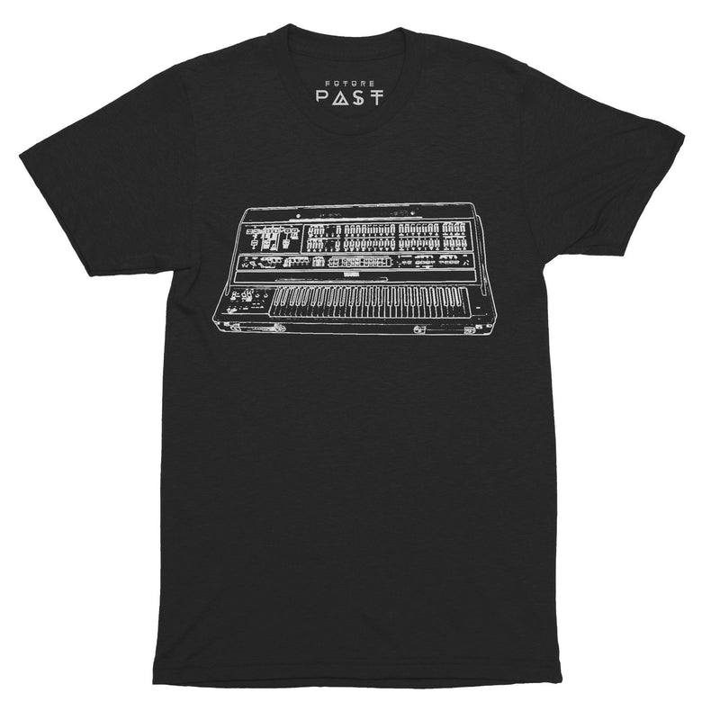 CS-80 Synthesiser Tribute T-Shirt / Black - Future Past Clothing