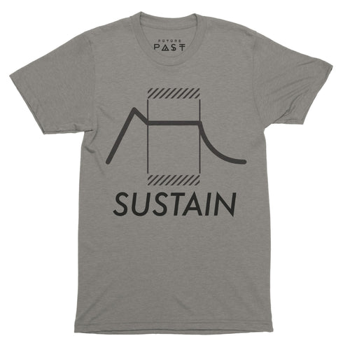 Sustain Envelope Analog T-Shirt / Grey - Future Past Clothing
