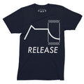 Envelope Release Analog T-Shirt / Navy - Future Past Clothing
