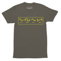 Waveforms T-Shirt  Khaki - Future Past Clothing