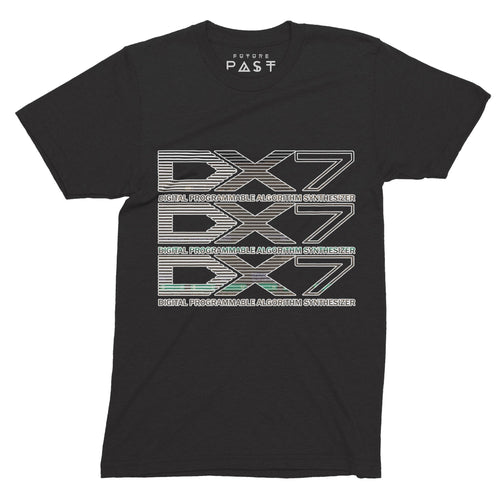 DX-7 Synthesiser T-Shirt / Black - Future Past Clothing