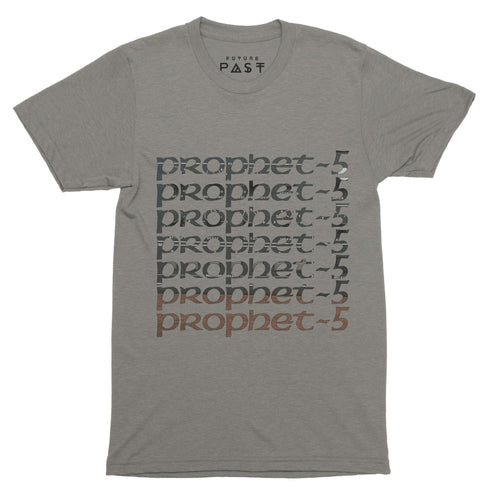 Prophet-5 Synthesiser T-Shirt / Grey - Future Past Clothing