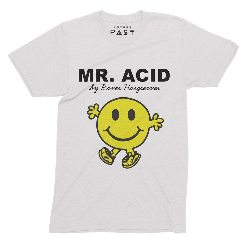 Mr Acid T-Shirt / White - Future Past Clothing