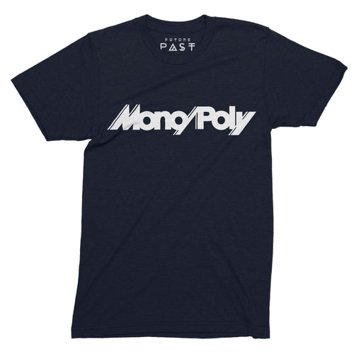 Tribute To Mono/Poly T-Shirt / Navy - Future Past Clothing