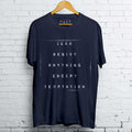 Temptation Oscar Wilde T-Shirt / Navy - Future Past Clothing