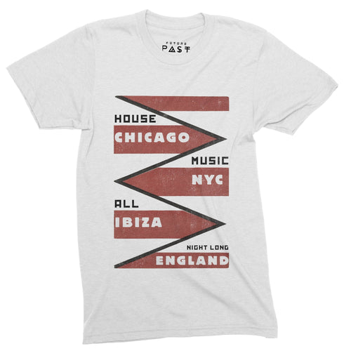 House Origins All Night T-Shirt / White - Future Past Clothing