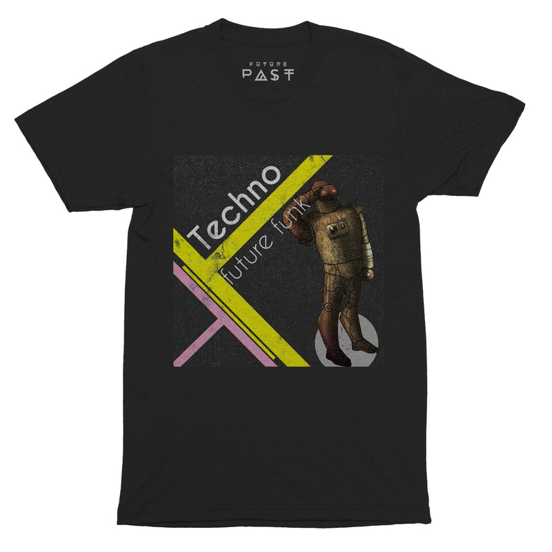 Techno Future Funk T-Shirt / Black - Future Past Clothing
