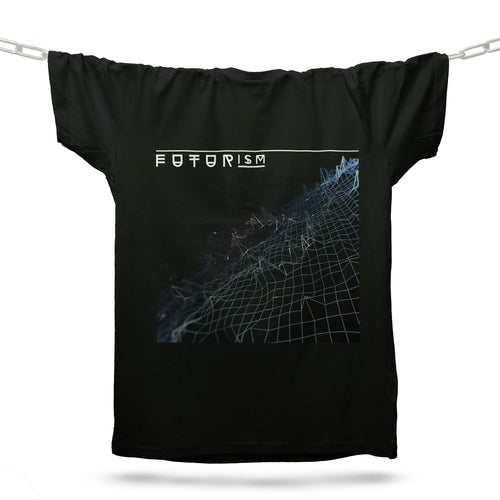 Futurism Techno T-Shirt / Black - Future Past Clothing