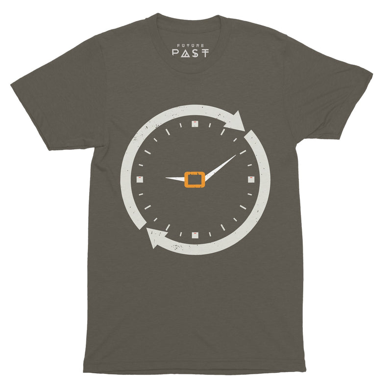 9:09 Clock T-Shirt / Khaki - Future Past Clothing