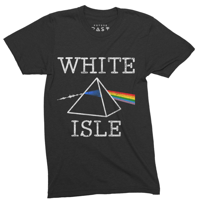 White Isle Side Of The Moon T-Shirt / Black - Future Past Clothing