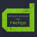 Detroit Division Techno T-Shirt / Navy - Future Past Clothing