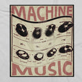 Machine Music T-Shirt / White - Future Past Clothing