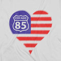 Chicago House 85 Love Heart T-Shirt / White - Future Past Clothing
