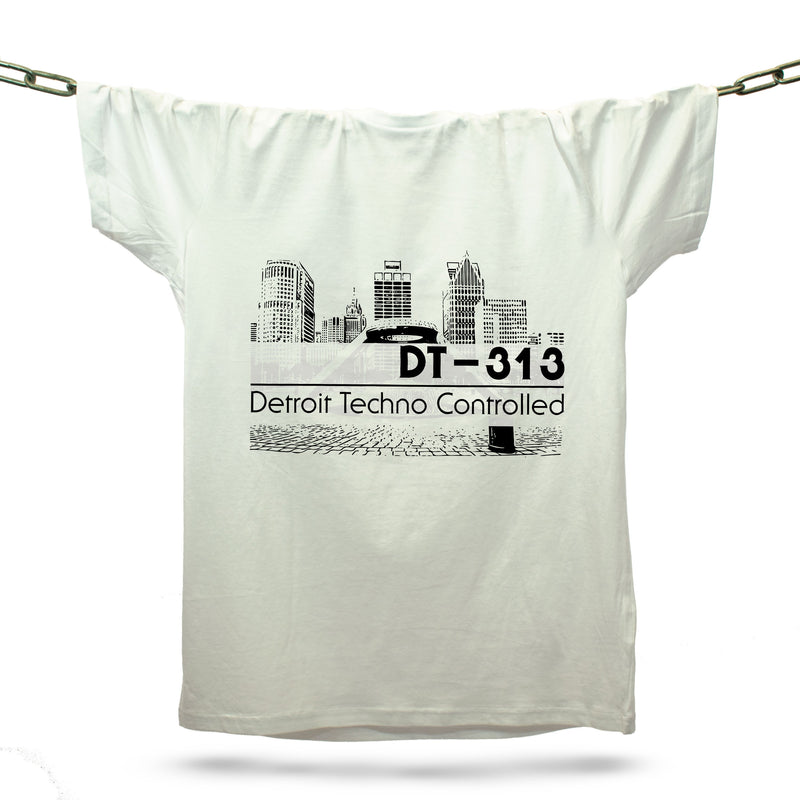 Detroit Techno DT-313 T-Shirt / White - Future Past Clothing