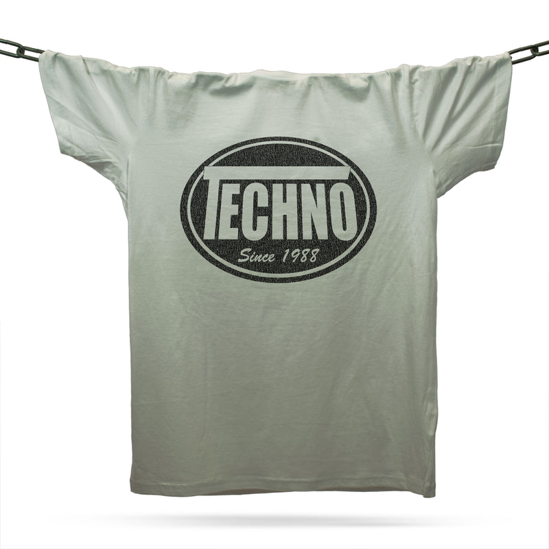 Techno Skatewear T-Shirt / Grey - Future Past Clothing