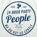 24 Hour Party People T-Shirt / White - Future Past Clothing