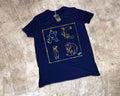 Acid House Letters T-Shirt / Navy - Future Past Clothing