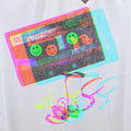 Acid House Glitch Mixtape T-Shirt / White - Future Past Clothing