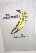 Smiler Underground Velvet T-Shirt / White - Future Past Clothing