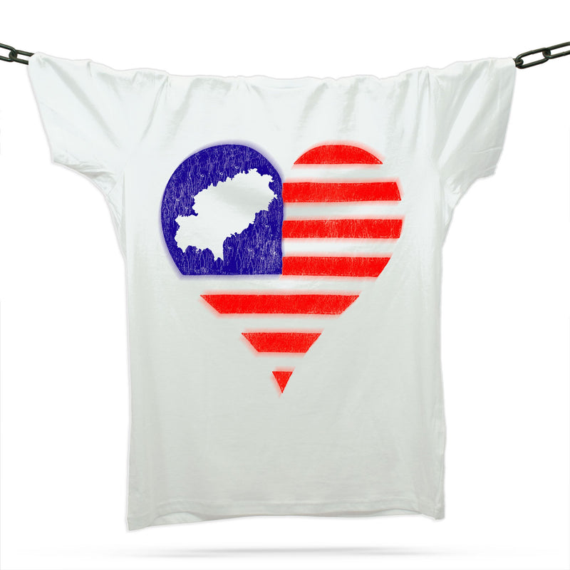 Ibiza Love Heart T-Shirt / White - Future Past Clothing