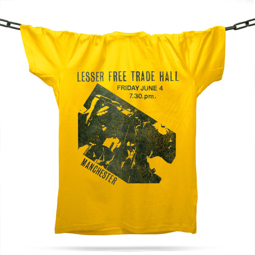 Lesser Free Trade Hall T-Shirt / Gold - Future Past Clothing