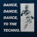 Dance To The Techno T-Shirt / Navy - Future Past Clothing