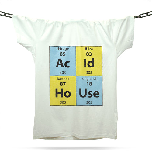 Acid House Elements T-Shirt / White - Future Past Clothing
