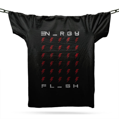 Flash Of Energy T-Shirt / Black - Future Past Clothing
