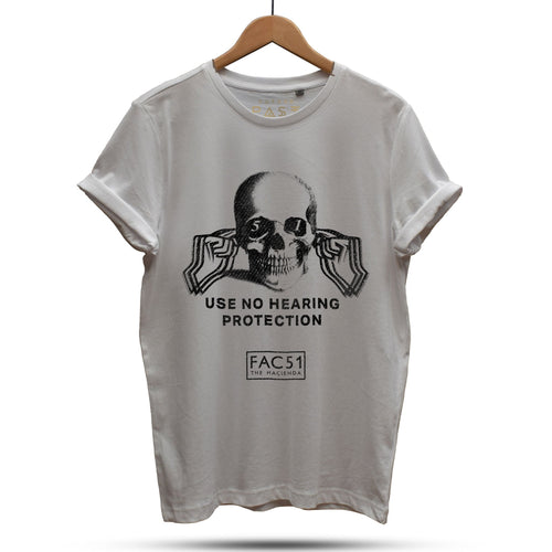 Official Hacienda FAC51 Hearing Protection T-Shirt / Grey - Future Past Clothing