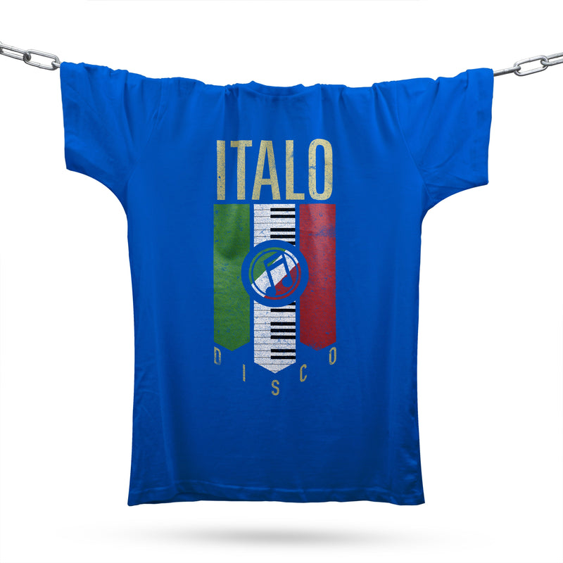 Italo Disco T-Shirt / Royal - Future Past Clothing