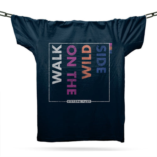 Walk On The Wild Side T-Shirt / Navy - Future Past Clothing